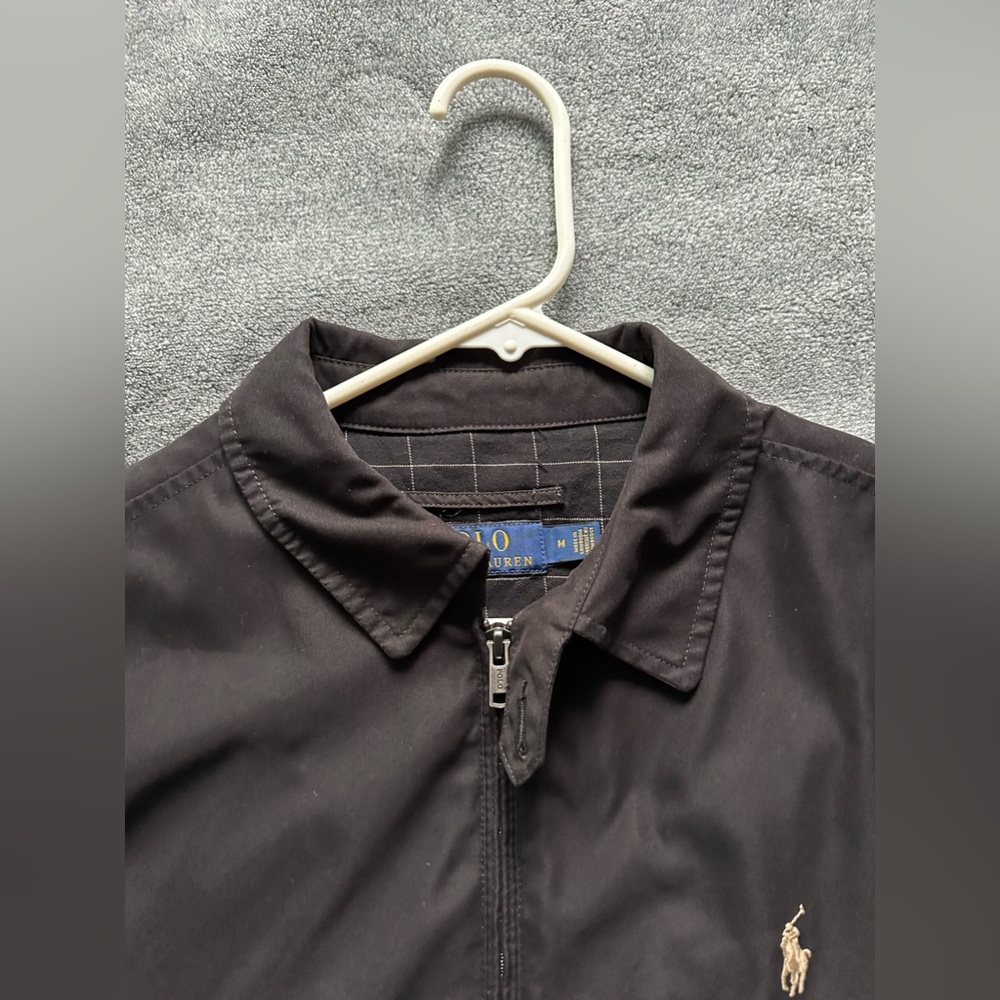 Black polo zip up
